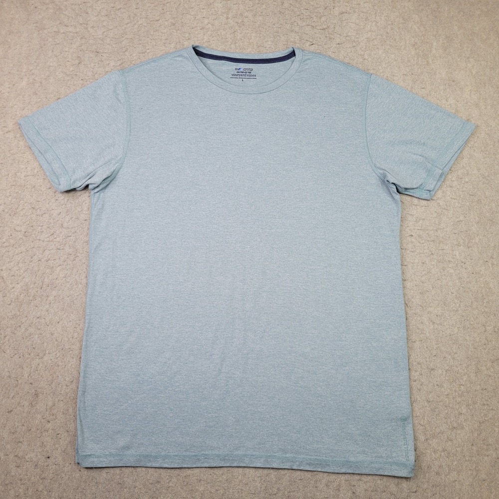 Vineyard Vines OTG T Shirt Mens L Blue Short Sleeve Crew Neck Lightweight Preppy